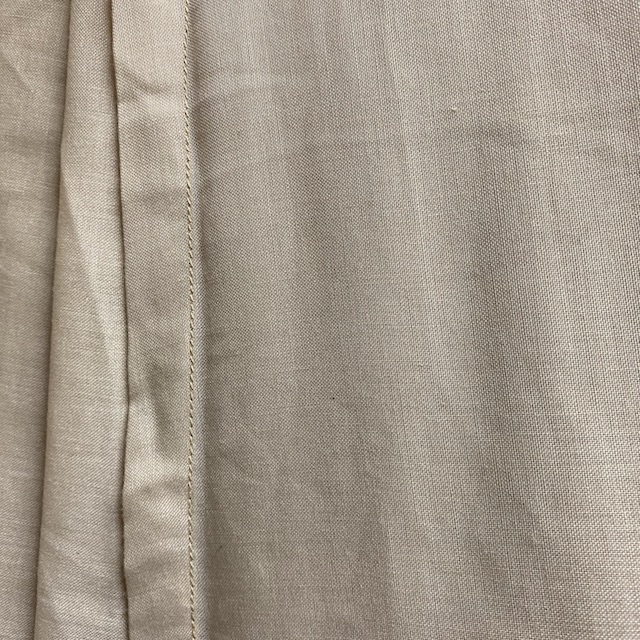 CURTAIN, Beige Sheer Cotton Panel